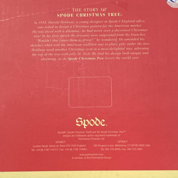 SPODE CHRISTMAS TREE 6” CANDY DISH BRAND NEW IN BOX - Picture 5 of 10